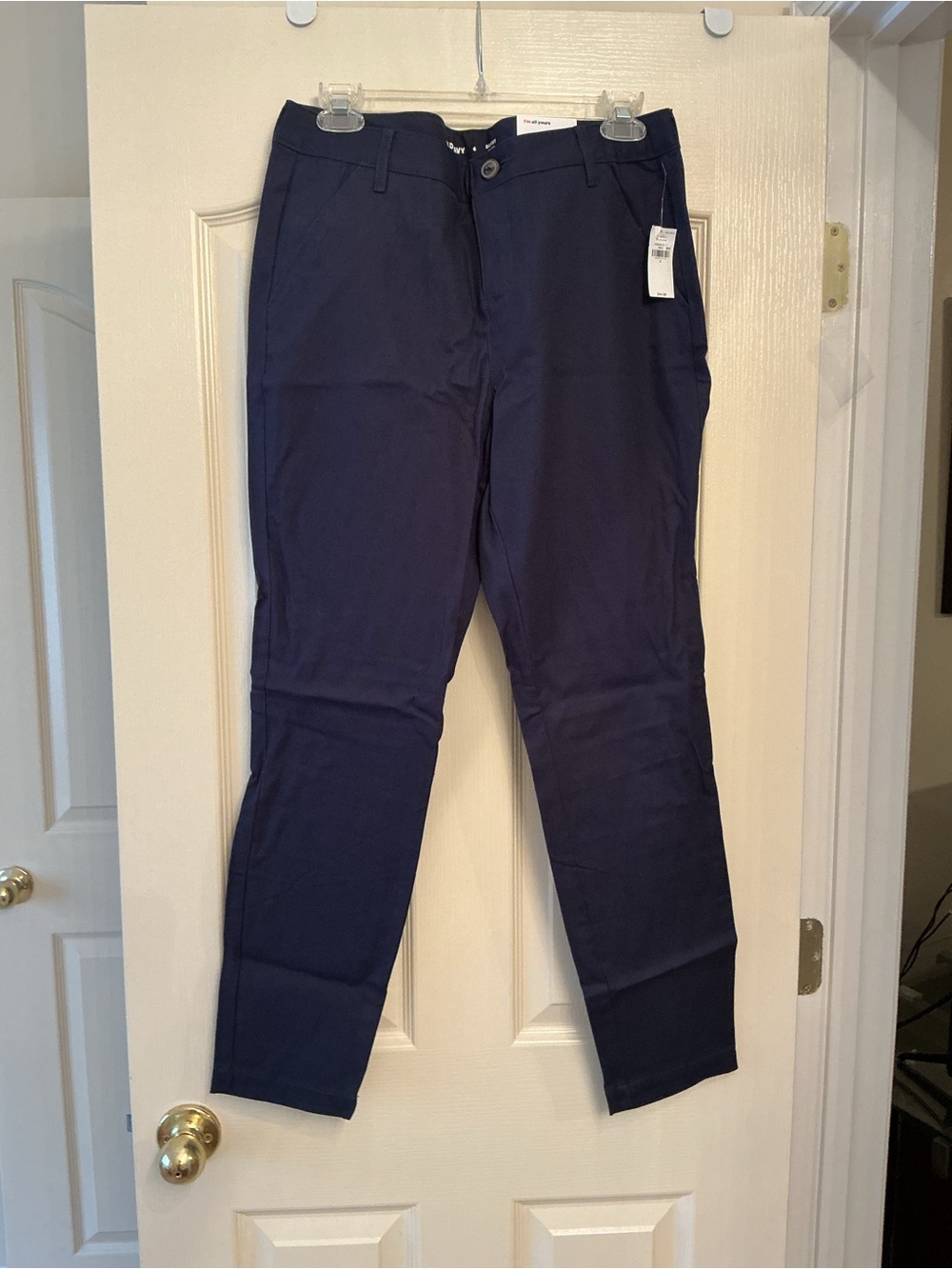 Old Navy Women's Navy Straight-Leg Chinos